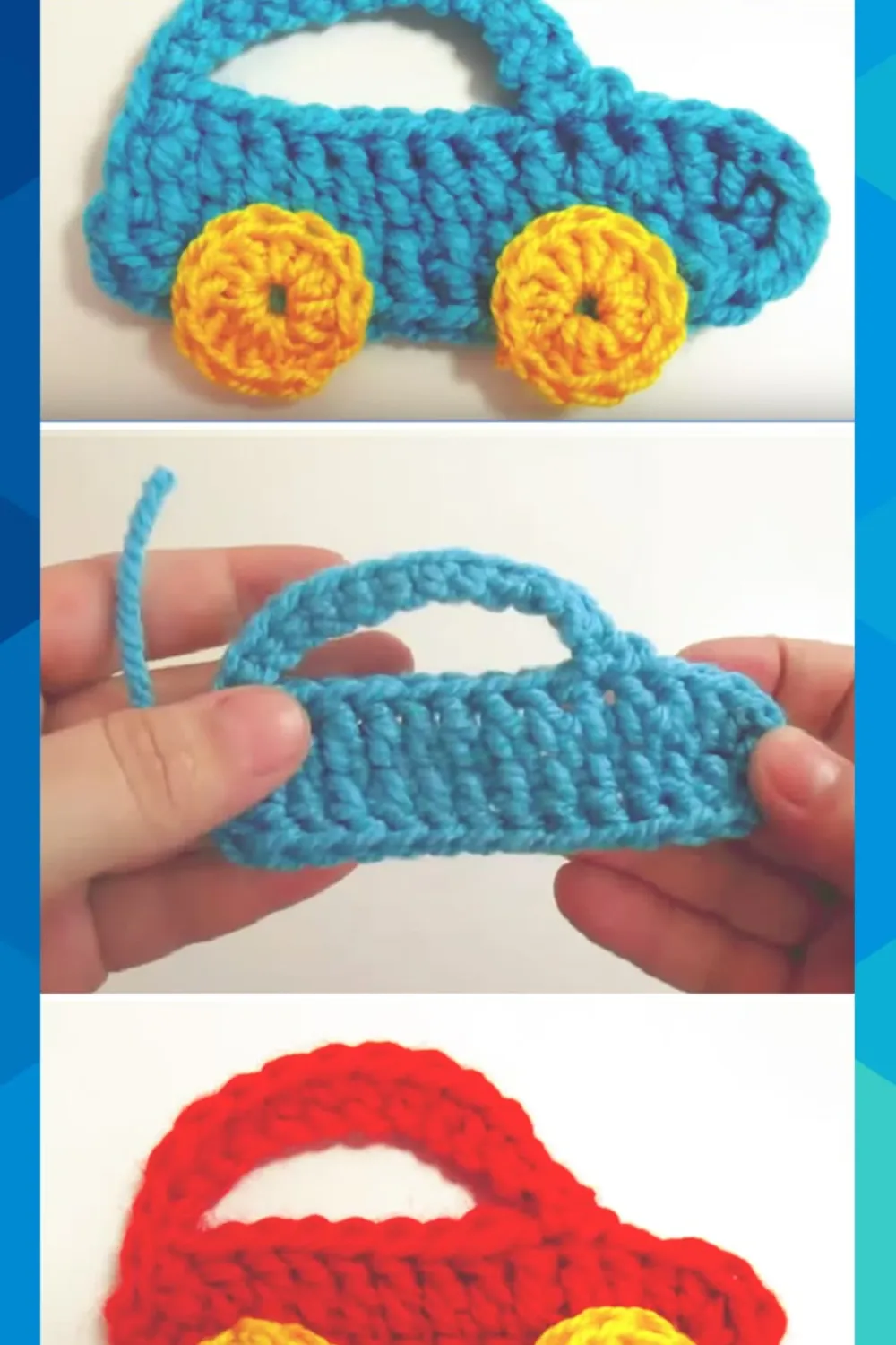 Crochet Car Applique: A Whimsical Touch 8 Crochet Car Applique