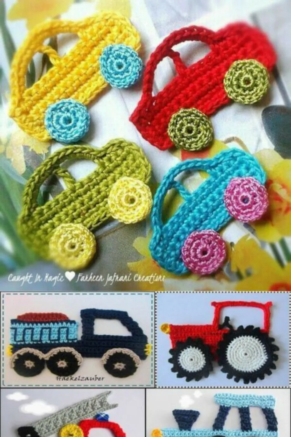 Crochet Car Applique: A Whimsical Touch 9 Crochet Car Applique