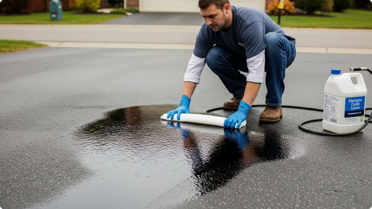 How to Clean Car Oil Off Driveway: A Friendly Guide 2 The Fresh Spill Fix: Cleaning Oil While It’s Still Wet