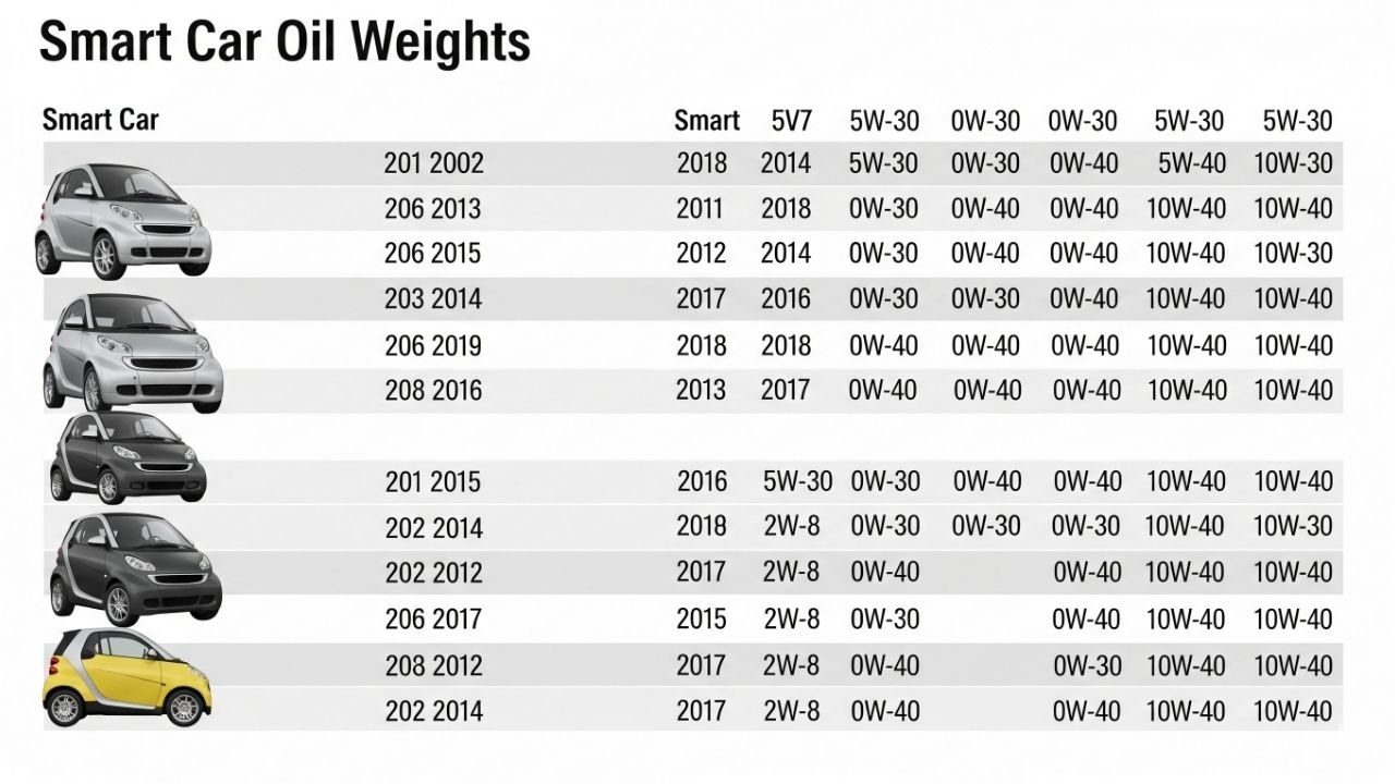 Smart Car Oil Weight: The Secret Sauce to Keeping Your Engine Happy 2 What Does Smart Car Oil Weight Really Mean