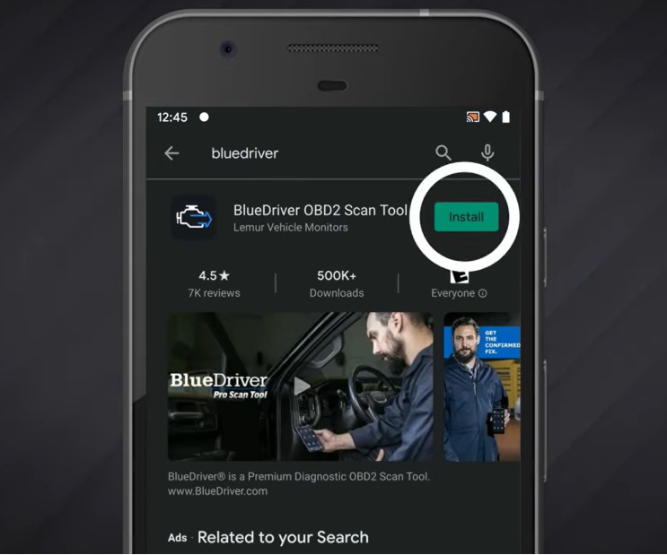 bluedriver bluetooth pro obdii scan tool