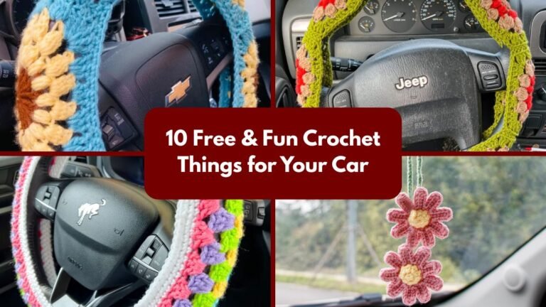 10 Free & Fun Crochet Things for Your Car