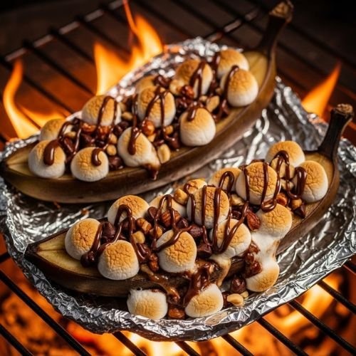 10 Tasty Plant-Based Camping Recipes for Life on the Road 10 Campfire Banana Dessert Boats