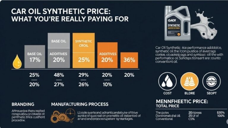 Car Oil Synthetic Price What You’re Really Paying For