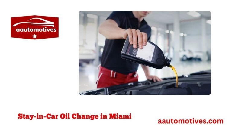 Stay-in-Car Oil Change in Miami