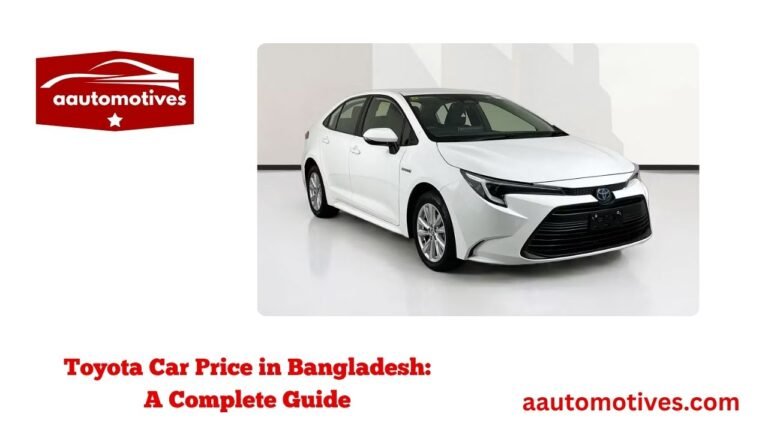 Toyota Car Price in Bangladesh A Complete Guide