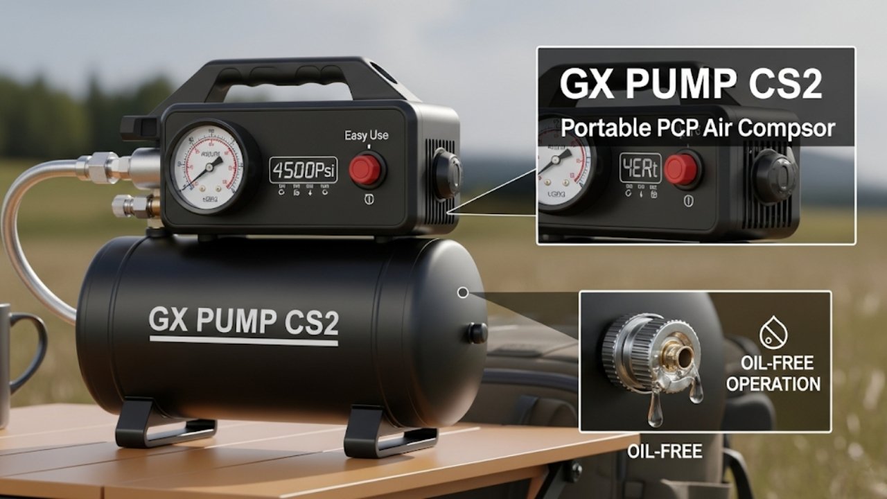 GX Pump CS2 Portable PCP Air Compressor Review: 4500Psi Oil-Free 1 GX Pump CS2 Portable PCP Air Compressor Review 4500Psi Oil-Free