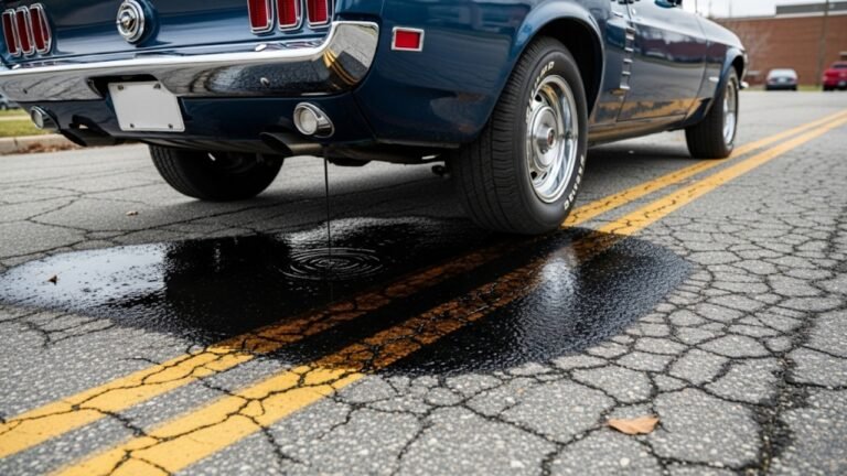 Car Leaking Oil on Road Report What It Means