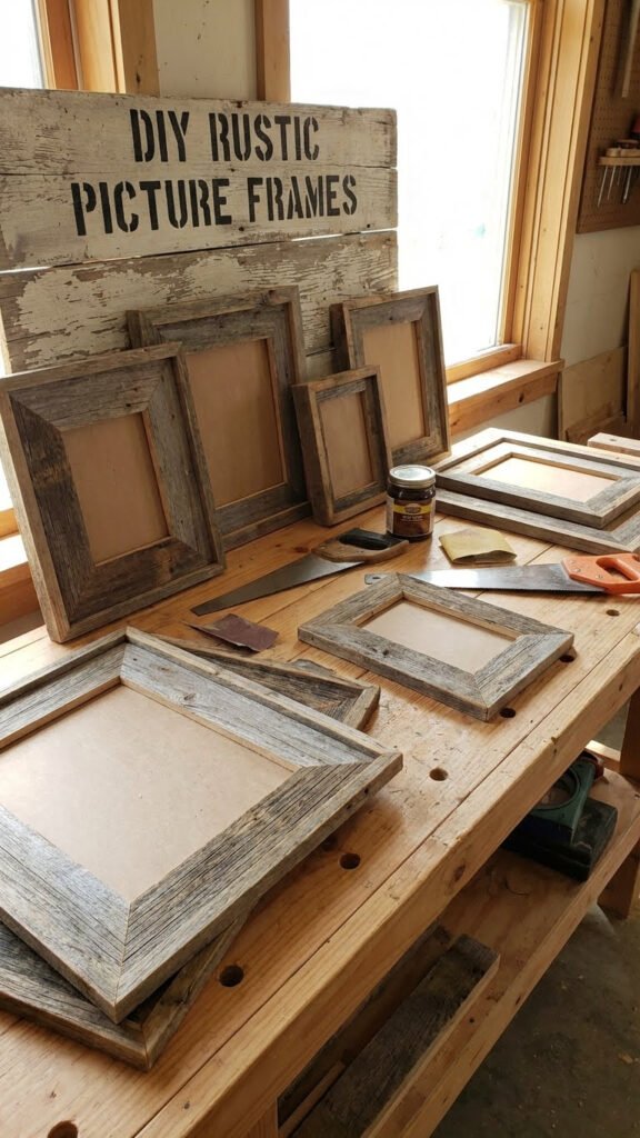 DIY Rustic Picture Frames