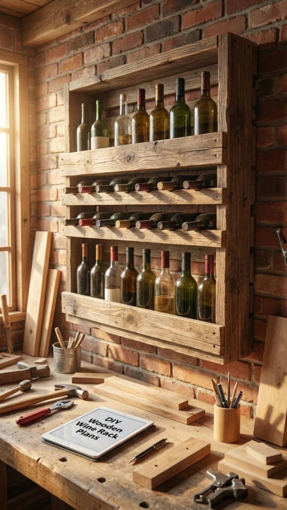 DIY Wooden Wine Rack