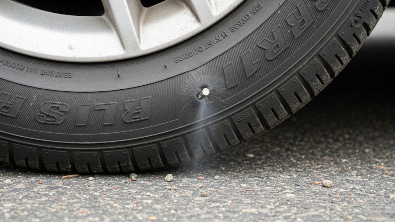 Hidden Threat on Four Wheels: Dealing With a Slow Puncture Car Tyre 1 Hidden Threat on Four Wheels Dealing With a Slow Puncture Car Tyre