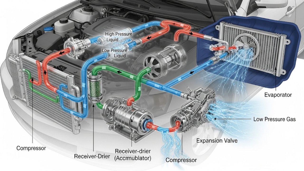 Car Air Conditioning Cost 2 How Does Car Air Conditioning Work (Simple Breakdown)