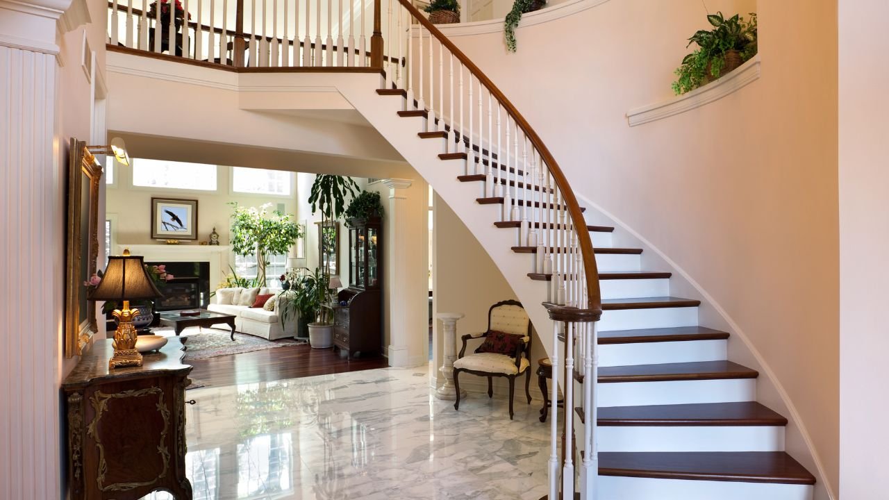 28 Farmhouse Staircase Ideas You’ll Want in Your Home 1 Modern Meets Majestic Stunning Staircase Inspirations for Dream Homes