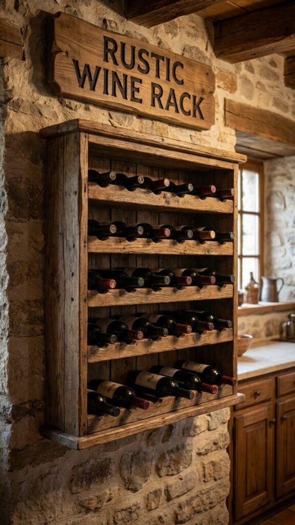 Rustic Wine Rack