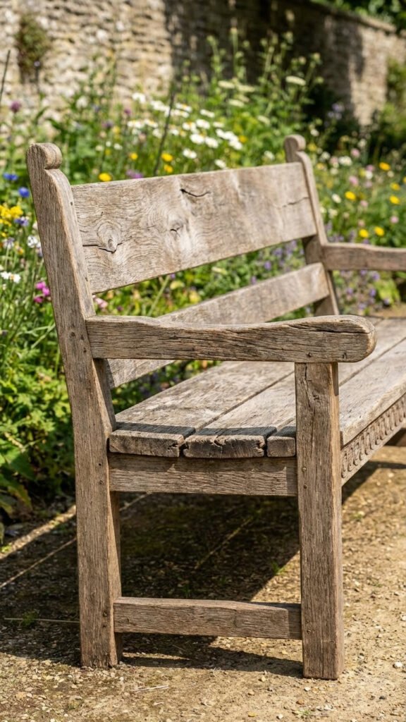 Rustic Wooden Bench