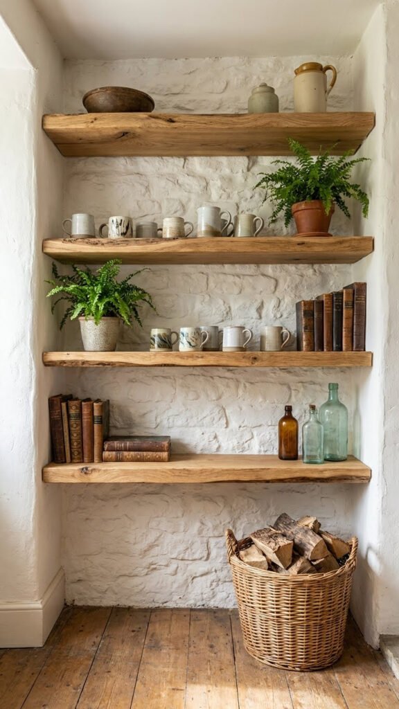 Rustic Wooden Shelves