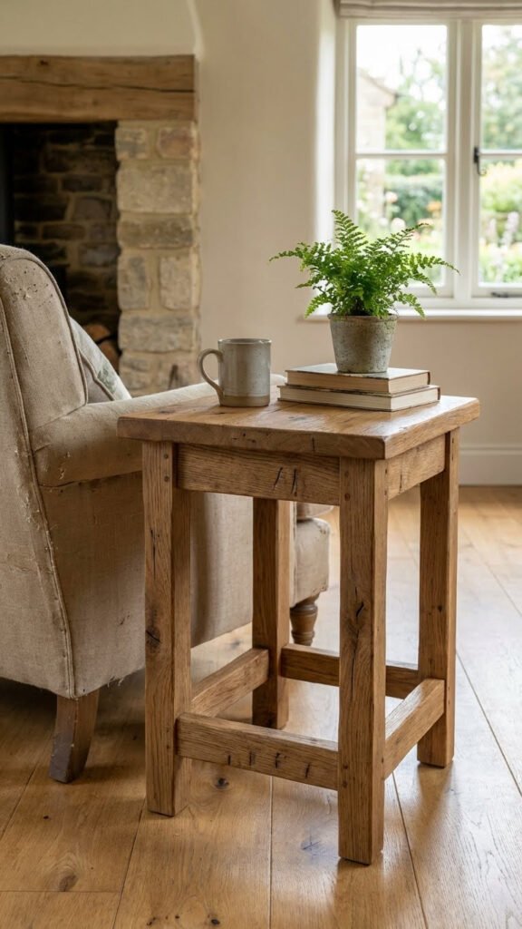 Rustic Wooden Side Table