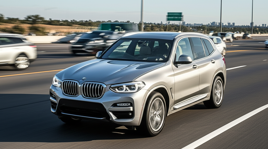 Generate a high-quality, relevant image prompt for an article about: BMW X3 Price in Delhi: 7 Reason