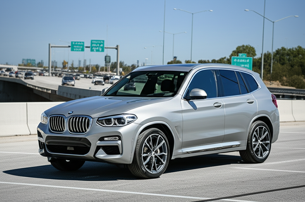 Generate a high-quality, relevant image prompt for an article about: BMW X3 Price in Delhi: 7 Reason