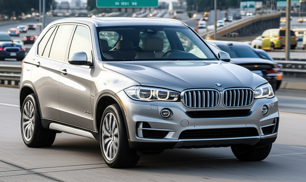 Generate a high-quality, relevant image prompt for an article about: BMW X5 Price Delhi: 7 Amazing F