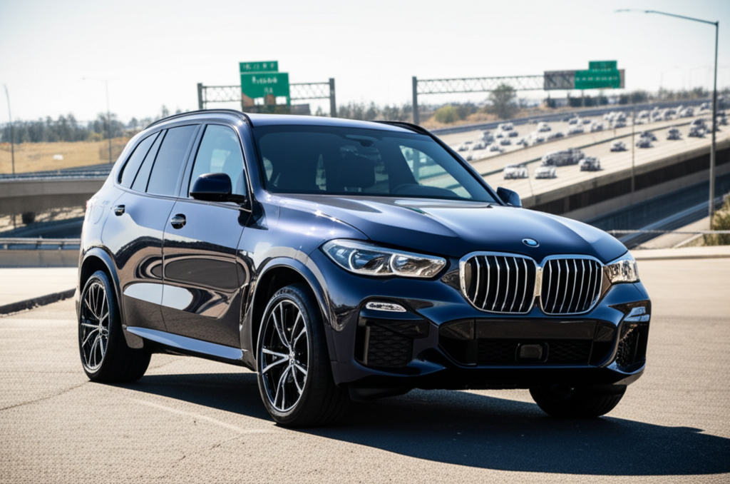 Generate a high-quality, relevant image prompt for an article about: BMW X5 Price Delhi: 7 Amazing F