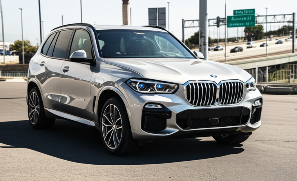 Generate a high-quality, relevant image prompt for an article about: BMW X5 On Road Price Bangalore: