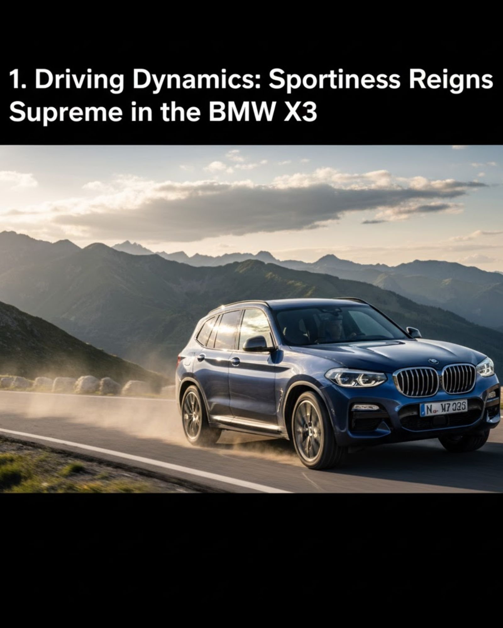 1. Driving Dynamics Sportiness Reigns Supreme in the BMW X3