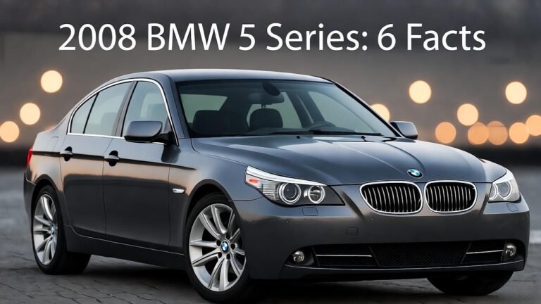 2008 BMW 5 Series 6 Facts