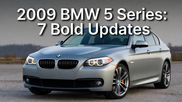 2009 BMW 5 Series 7 Bold Updates
