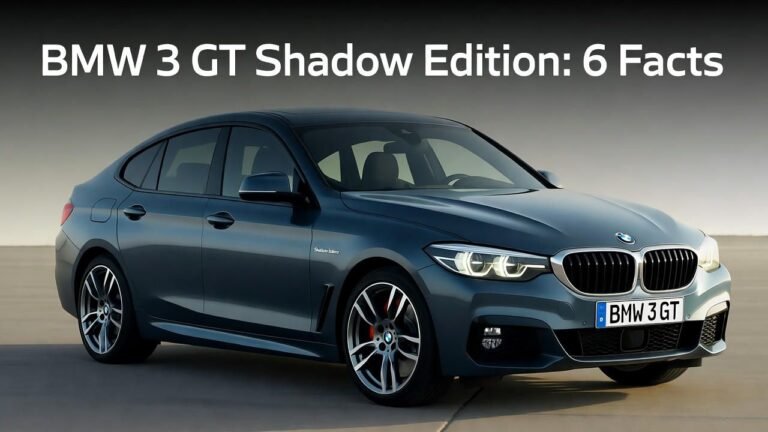 BMW 3 GT Shadow Edition 6 Facts