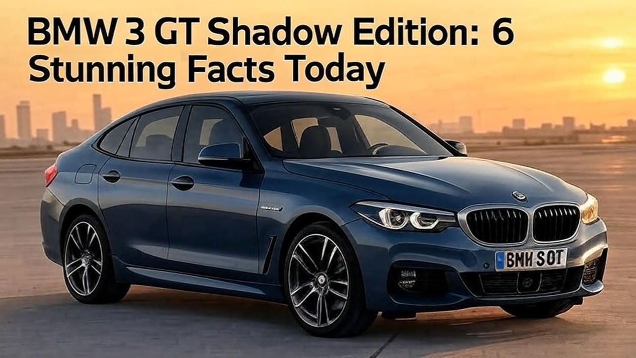 BMW 3 GT Shadow Edition 6 Stunning Facts Today