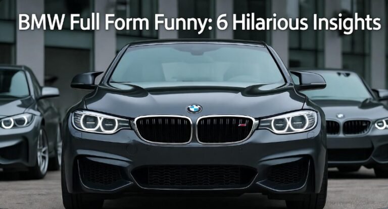 BMW Full Form Funny 6 Hilarious Insights
