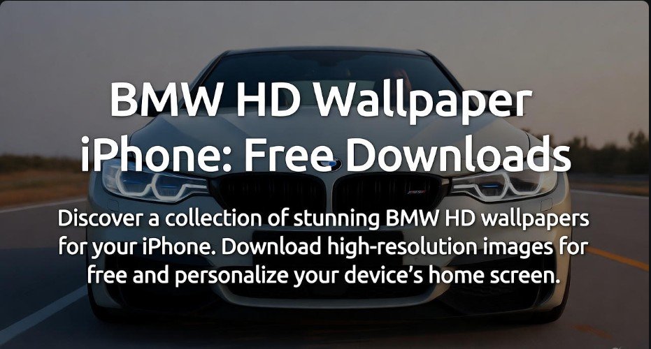 BMW HD Wallpaper iPhone: Free Downloads 1 BMW HD Wallpaper iPhone Free Downloads