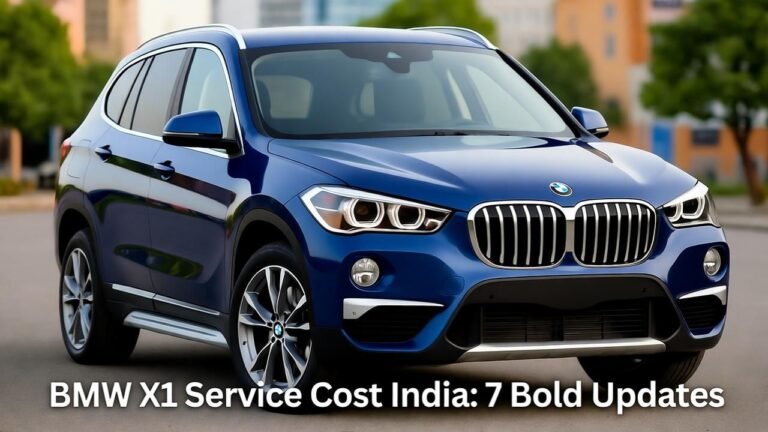 BMW X1 Service Cost India 7 Bold Updates