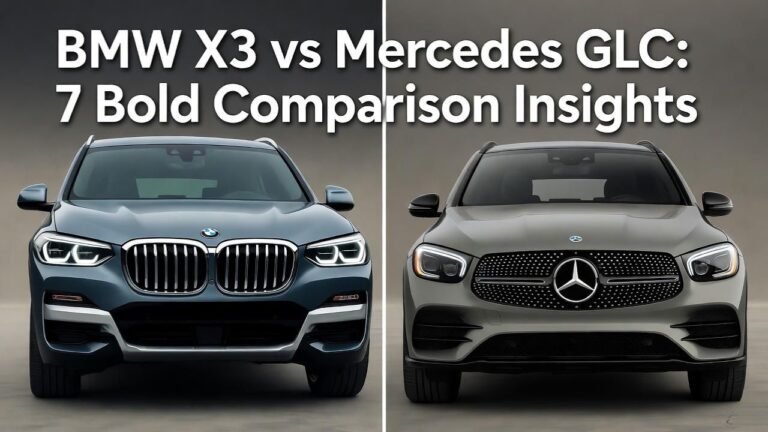 BMW X3 vs Mercedes GLC 7 Bold Comparison Insights
