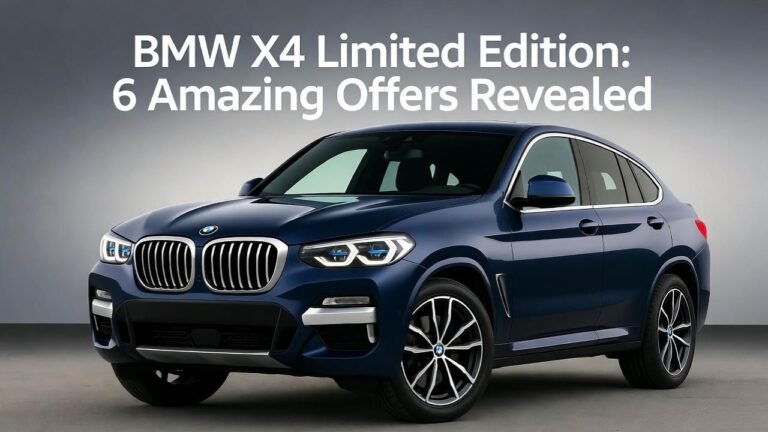 BMW X4 Limited Edition 6 Amazing Offers Revealed