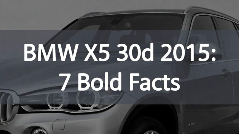 BMW X5 30d 2015 7 Bold Facts