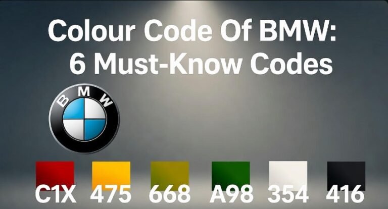 Colour Code Of BMW 6 Must-Know Codes