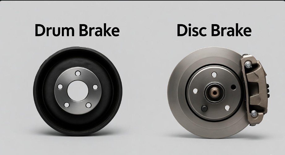 Drum Brake and Disc Brake Difference 1 Drum Brake and Disc Brake Difference