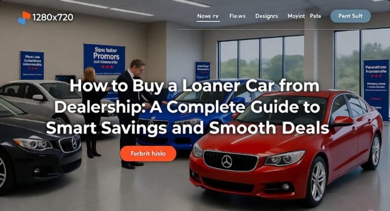 How to Buy a Loaner Car from Dealership: A Complete Guide to Smart Savings and Smooth Deals 8 How to Buy a Loaner Car from Dealership A Complete Guide to Smart Savings and Smooth Deals