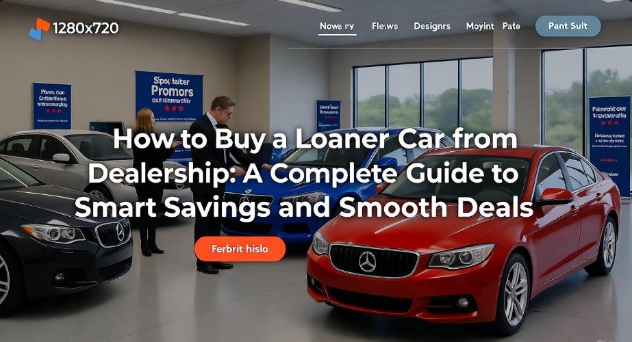 How to Buy a Loaner Car from Dealership: A Complete Guide to Smart Savings and Smooth Deals 1 How to Buy a Loaner Car from Dealership A Complete Guide to Smart Savings and Smooth Deals