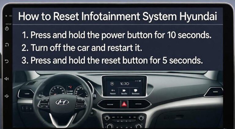 How to Reset Infotainment System Hyundai: Step-by-Step Guide 5 How to Reset Infotainment System Hyundai Step-by-Step Guide