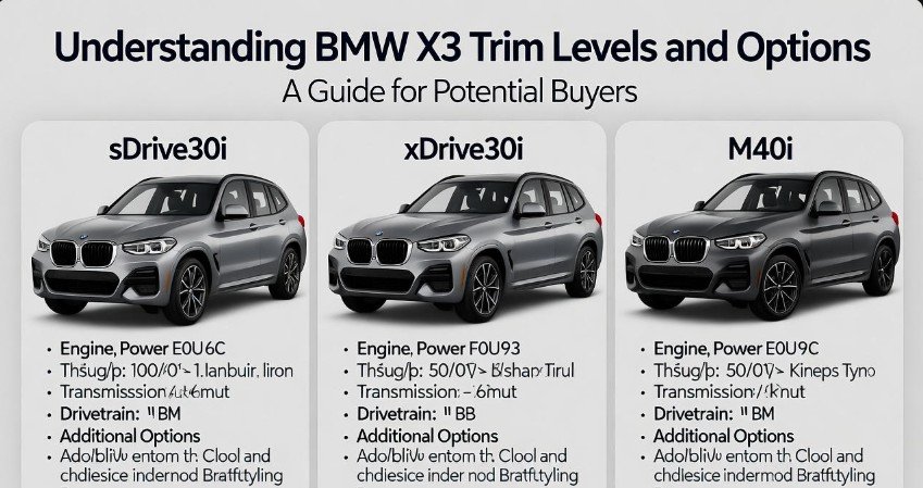 bmw x3 for sale: Top 5 Deals 2 Understanding BMW X3 Trim Levels and Options