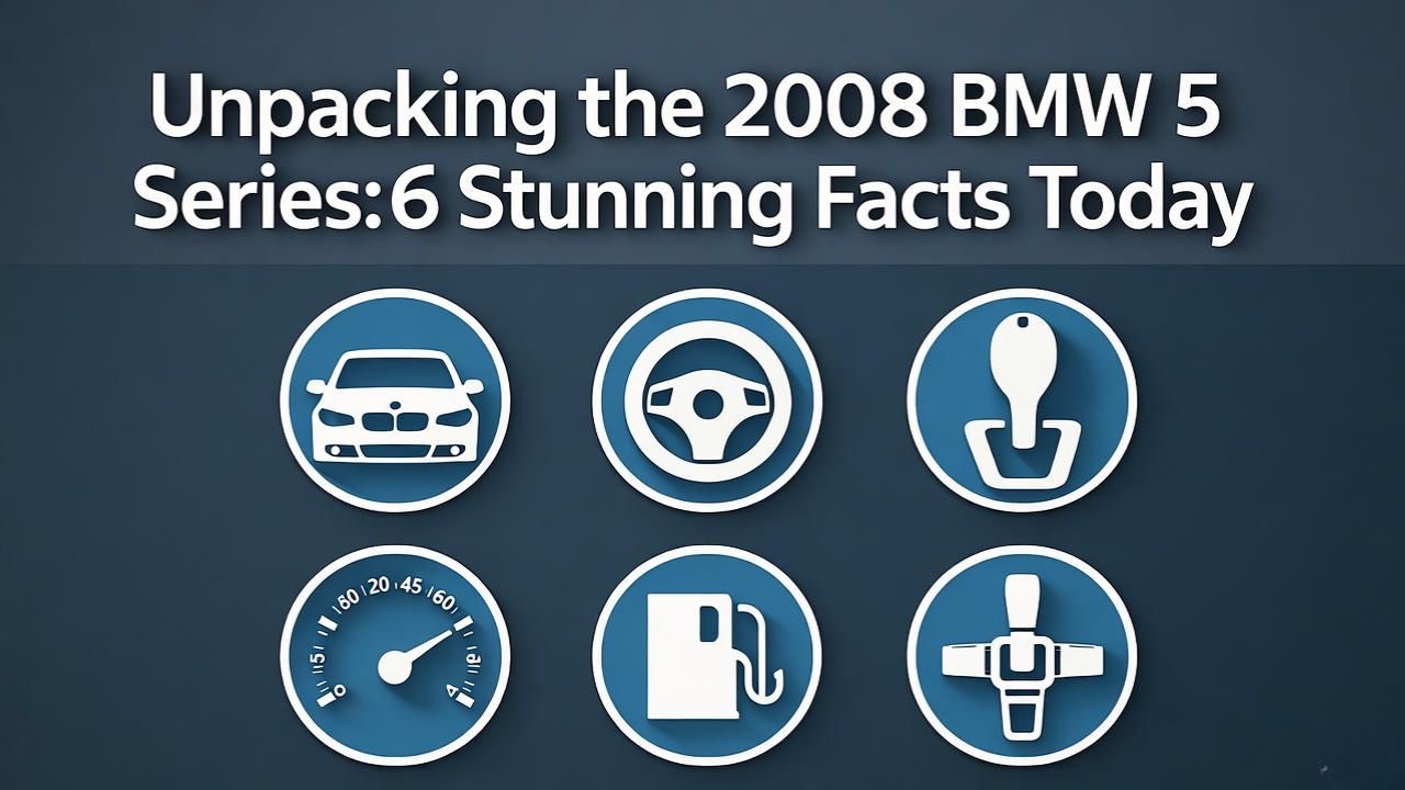 Unpacking the 2008 BMW 5 Series 6 Stunning Facts Today