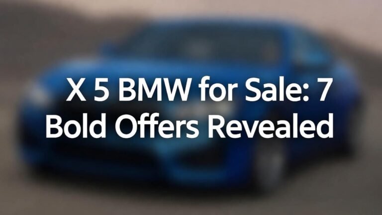 X 5 BMW for Sale 7 Bold Offers Revealed