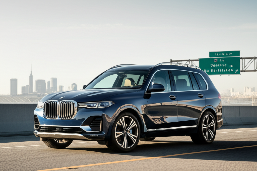 Generate a high-quality, relevant image prompt for an article about: BMW X7 Price Bangalore: 7 Advan