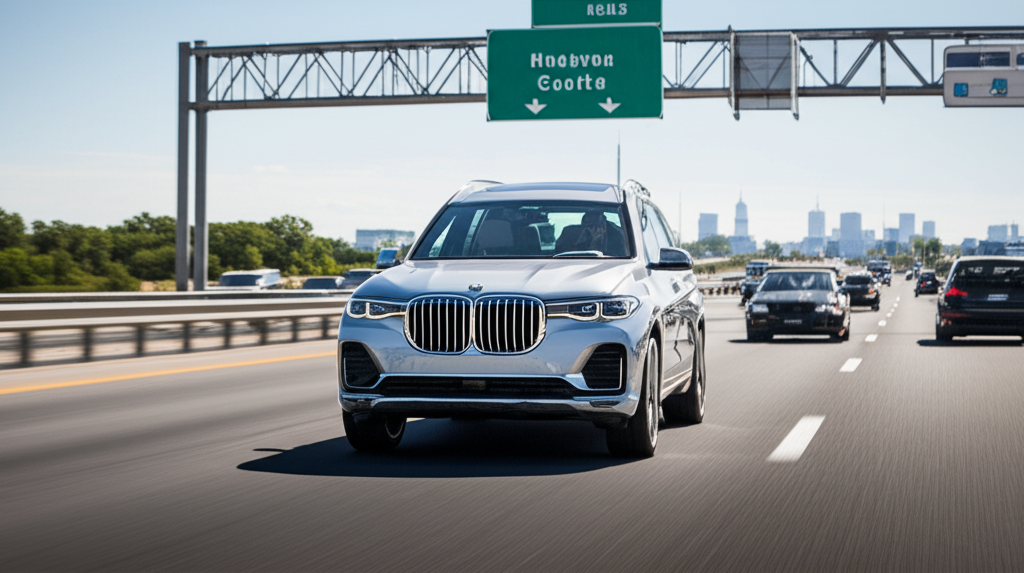 Generate a high-quality, relevant image prompt for an article about: BMW X7 Price Kerala: 8 Insights