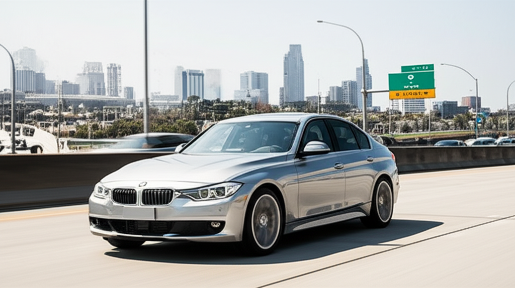 Generate a high-quality, relevant image prompt for an article about: BMW 320i Price India: 7 Details