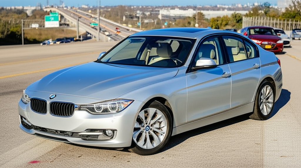 Generate a high-quality, relevant image prompt for an article about: BMW 320i Price India: 7 Details