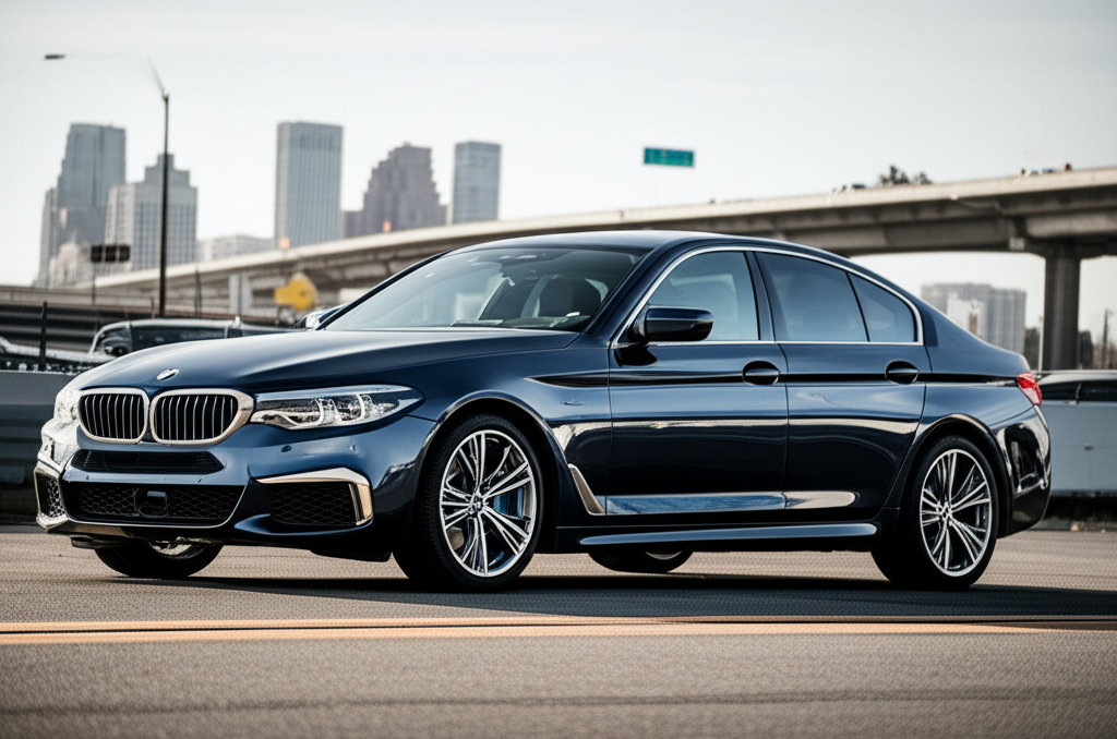 Generate a high-quality, relevant image prompt for an article about: BMW 530d M Sport: 8 Facts Revea